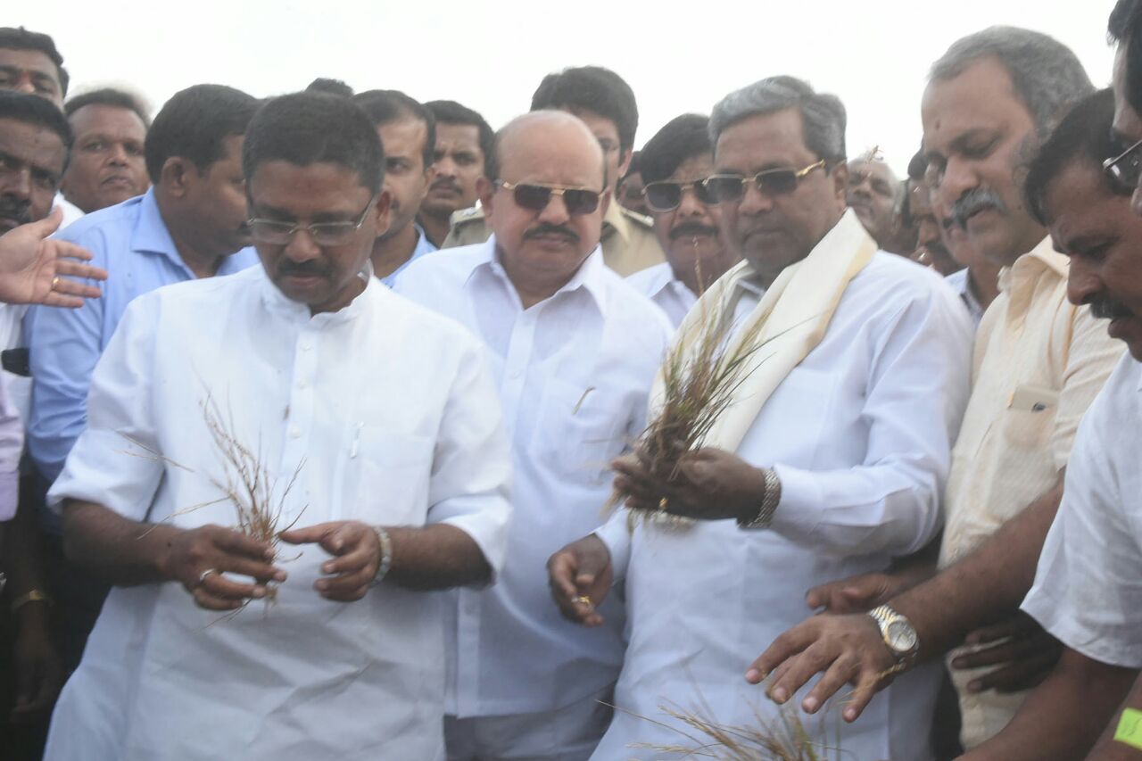 ತುಮಕೂರು ಜಿಲ್ಲೆಯ ಚಿಕ್ಕನಾಯಕನಹಳ್ಳಿ ತಾಲೂಕಿನ ಬರಪೀಡಿತ ಪ್ರದೇಶ ಗಳಿಗೆ ಮುಖ್ಯಮಂತ್ರಿ ಗಳ ಭೇಟಿ